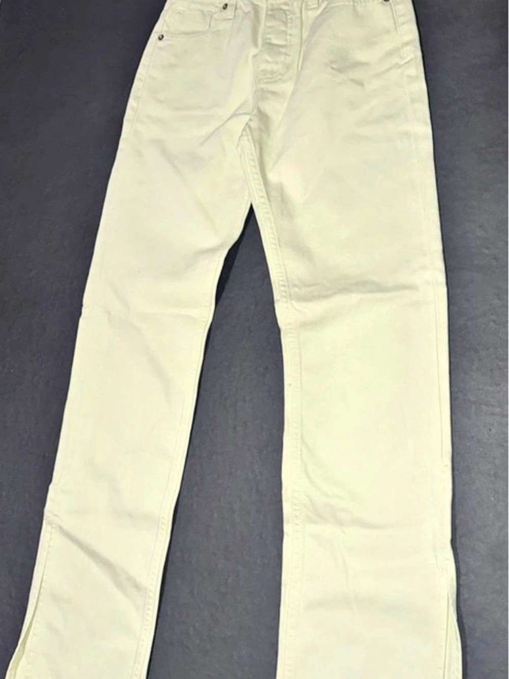 VIGOSS Ace Straight Split Hem Jean Jeans Green Waist 24